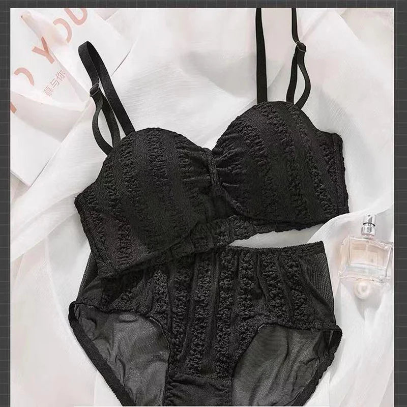 Anti-Sagging Lace Bra Panty Set 🦋
